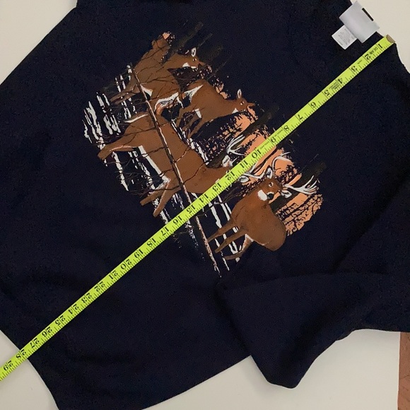 Vintage Lee Deer Buck Crewneck Sweatshirt Made in USA - Picture 5 of 9